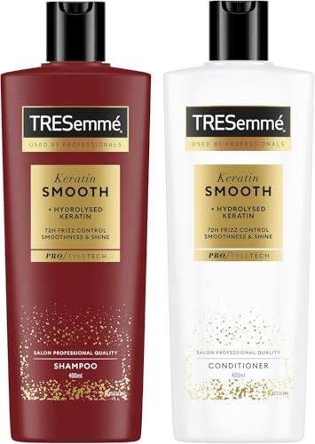 TRESemmé Keratin Smooth Set Shampooing et Après-Shampooing, Pour Cheveux Lisses, Cheveux...