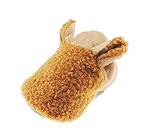 Glamour Girlz Baby Girls Boys Plush Chocolate Brown Bear Ear Boot Booties Slippers