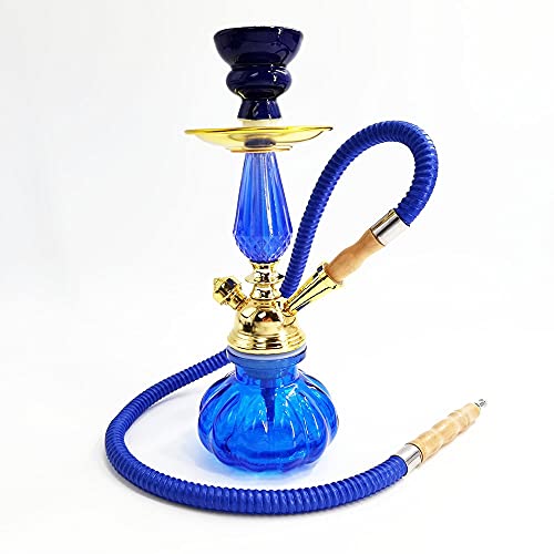 水タバコ パンプキンシーシャ フーカ Shisha Hookah 小型 本体 本格 セット クラブバーパーティー用 NHMTシーシャ(Blue)