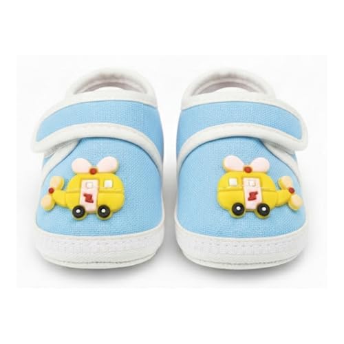 Image of PureSole Cotton Baby Shoes for 6-12 Months | Lightweight & Breathable Booties with Flexible Anti-Skid Sole | Casual Shoes for Baby Boys & Baby Girls