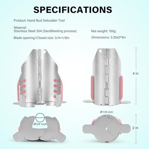 Herramienta manual para despalillar y deshojar con almohadillas antideslizantes miniatura 5