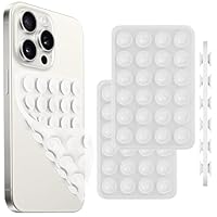 Jurqqer 2 Stück Doppelseitiger Silikon Saugnapf Handy Accessoires,Handyhülle mit Saugnäpfen Halterung,für Phone Suction,Saugnapf Handyhalterung,Dusch-Handyhalterung,Tiktok-Videos und Selfies