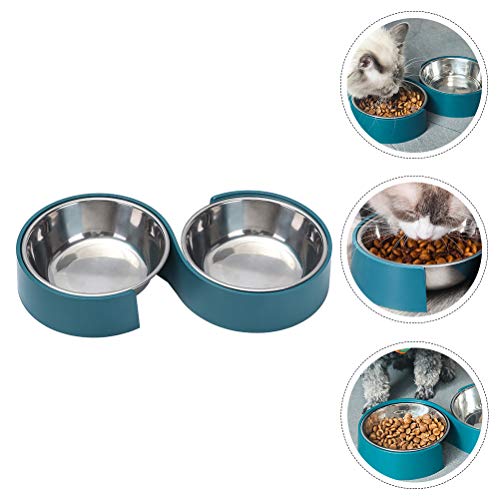 Tigela de design minimalista em forma de S para animais de estimação tigela anti-tombamento para cãe