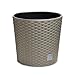 astor24 - Premium Blumentopf Pflanzkübel 25 Ø cm inkl. Einsatz Braun in Rattan Optik - Pflanzkübel - Übertöpfe -Blumentopf für Haus und Garten
