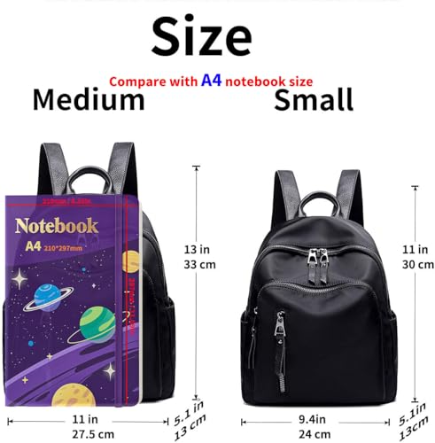 Image of Small Backpack for Women,Waterproof Cute Fashion Backpack Purse,Little Nylon Casual Back Pack Bags Handbags,