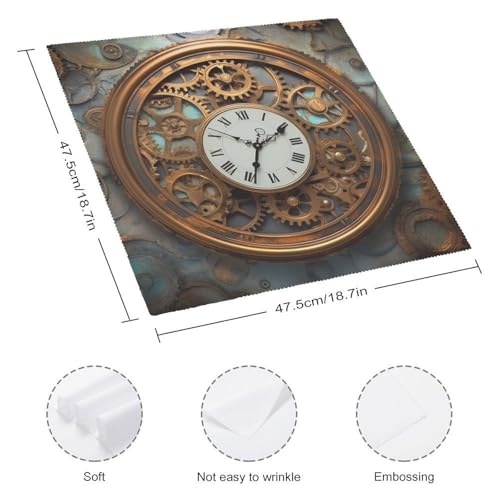 Servilletas de Tela con Diseño Steampunk 6 unidades miniatura 2