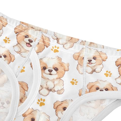Puppy Footprints Boys' Underwear 100% Cotton Boys' Briefs Soft Toddler Underwear4