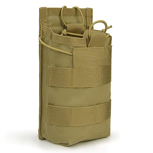 Leisontac Tactical Magazine Pouch Open-Top Molle Single/Double Mag Pouch For M4/M14/M16/Ak Magazines (Coyote Tan) #TOP13