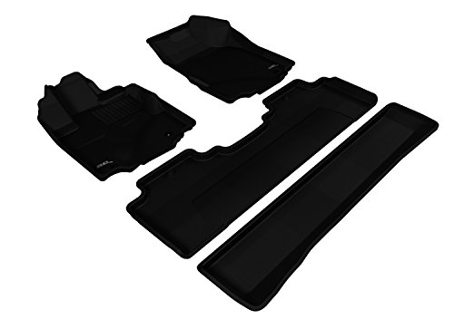 3D MAXpider KAGU Floor Mat- Black R1 R2 R3 | 21-23 Chrysler Pacifica Pinnacle (L1CY00801509)