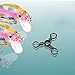 AMYSPORTS Fishing Connector Fish Swivels Tackle 3 Way Fishing Swivel Saltwater Freshwater Fishing Tackle Accessories Crossline Trolling Line Lure Connector 50 pcs 33lbs