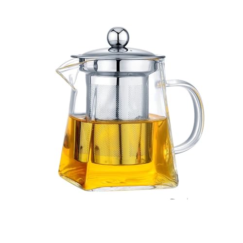Dyhwac Tea Infuser Hitzebeständiger Kesselhaushalt Teer mit Edelstahl Infuser (950 ml)