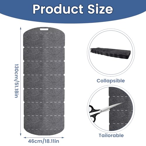 LZYDKH Cap Halterung Wand, Baseball Kappen Halterung Huthalter Doppelte Reihe Hut Organizer Faltbar Tür Rückwand mit 14 Taschen Kappenhalter für Aufbewahrung Baseballkappen(Grau)