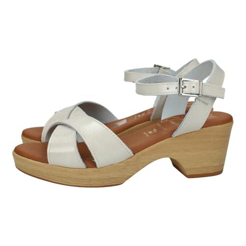 Sandales en cuir glace Oh! My Sandals 5375 à talon de 6 cm