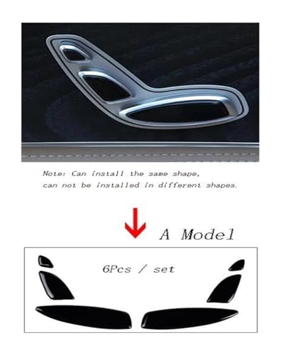 Cubierta de interruptor de botón de ajuste de asiento accesorio interior GLC W205 W213 2