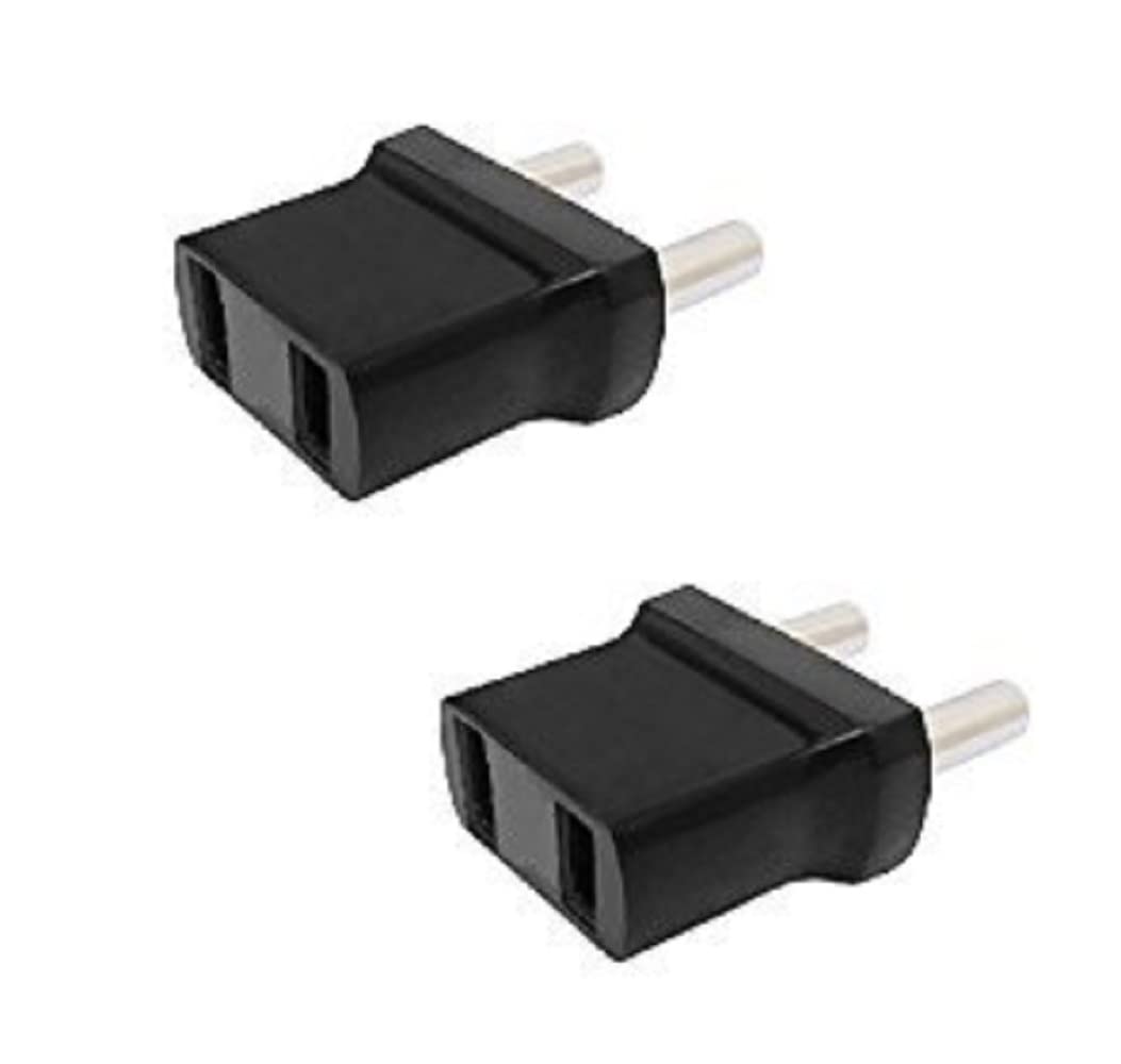 Riyasthya Conversion Plug 2 PIN Flat to Indian Universal Male Plug Connector 5 Amp to Indian Round Pin Plug (Pack of 2) (B0BLLPGTR6) Amazon Price History, Amazon Price Tracker