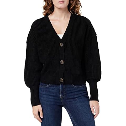 VERO MODA Women's Lea Cardi in Black Cover
