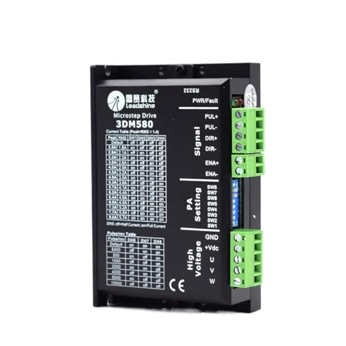 Pilote moteur pas à pas 3DM580 triphasé contre les pertes de pas CNC 6,8A