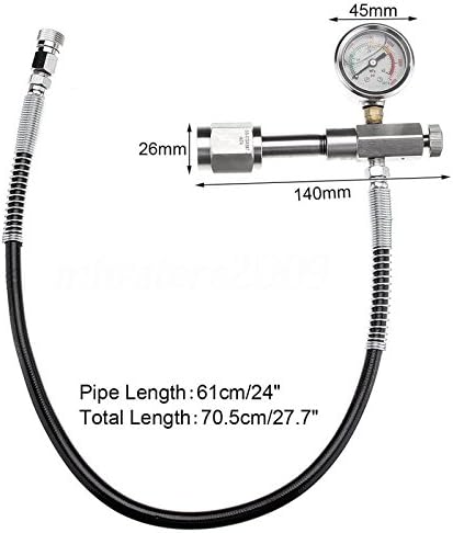 SCBA Paintball Fill Station HPA PCP Charging Adaptor Microbore Hose CGA347 Handy