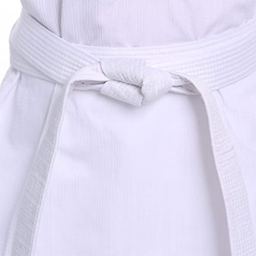 Foto von Niuhong 2 Pcs Judo Karate Gürtel Kampfsport Sport Gürtel Taekwondo Belts Professioneller Karate Aikido Belt Dickem Stoff Weißgurt Kinder Erwachsene Kampfsportgürtel Kofun 260cm (Weiß)