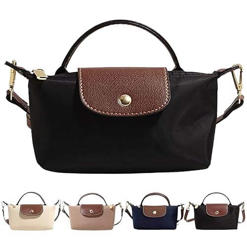 Dreaku Petit Sac a Main Femme, Mini Sacoche Sac Bandoulière de Travail Femme, Crossbody Petit Sac Bandouliere Femme pour Telephone Portable (Noir)