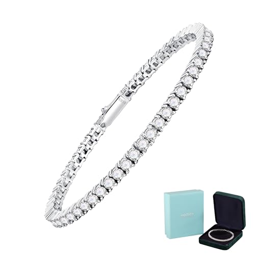 Moosea Lab-Created Moissanite Tennis Bracelet for Women