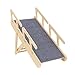 Baoblaze Wooden Pet Stair Foldable Dog Stair Stable Creative Dog Ramp Cat Ladder for High Beds Couch for Small and Older Animals, 4 Steps