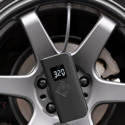 Image of Ceptics Tyre Inflator for Car, Smart Cordless Portable Air Compressor Pump (150 PSI)