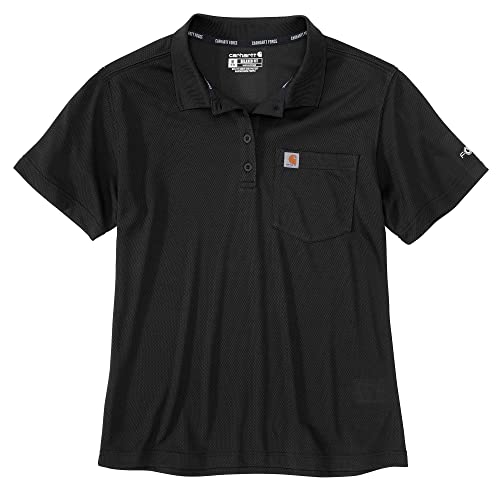 Polo Carhartt Force anti-transpiration manches courtes coupe ample pour homme actif