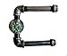 Industrial Pipe Double Roll Toilet Paper Holder, Toilet Roll Holder Industrial Farmhouse Bathroom decor, Bathroom fixture, Holds 2 rolls at once, Industrial décor