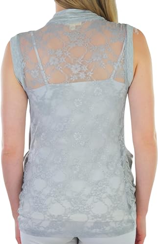 Image of ToBeInStyle Womens Open Front Casual Shrug Lightweight Layering Cardigan Sleeveless or Short Sleeve
