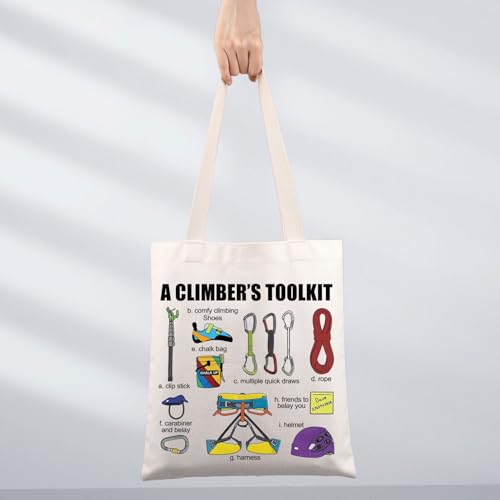JNIAP Sacola para escalada em rocha, presentes para alpinista, kit de ferramentas para alpinistas, p