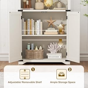 Farmhousebookshelvesandbookcaseswithdoorsantiquewhitetallbookshelfwithstoragecabinetkitchenpantrybathroomorganizer5tiercountryrusticdisplayrackforlivingroomhomeoffice Urban Country Home Decor Farmhouse bookshelves and bookcases with doors antique white tall bookshelf with storage cabinet kitchen pantry bathroom organizer 5 tier country rustic display rack for living room home office urban country home decor