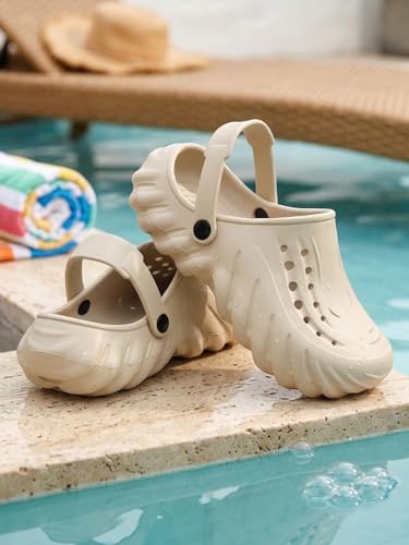 Image of JUSAN Men's Lightweight Comfort Clogs | Soft Cushion Slip-On Garden & Beach Clogs for Men | Breathable Waterproof Sandals with Non-Slip Sole | Casual Outdoor Summer Footwear for Men