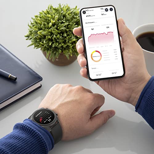 Hama - Reloj Inteligente con GPS (Smartwatch Resistente al Agua, función Despertador, hasta 14 Deportes Diferentes, podómetro, frecuencia Cardiaca, Reloj Deportivo) Negro - imagen 3