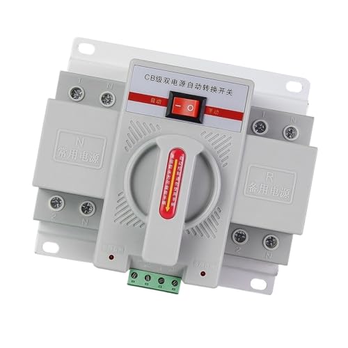 FBFTGMRMTA Dual-Power Automatic Transfer Switch, Single-Phase 4P white 380V 125A High-Power Dual-Circuit Switch(63A)