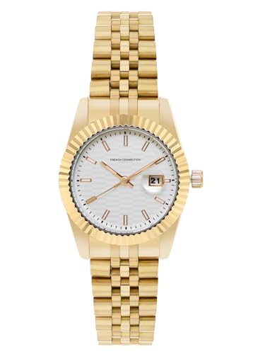 French Connection Analog White Dial Womens Watch-FCS09GM (B0D78NV3WL) Amazon Price History, Amazon Price Tracker
