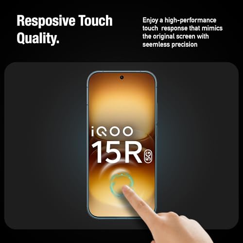 Image of Supershieldz NeoGuard HD+ Tempered Glass Screen Protector Guard for iQOO 15R - Case Friendly, Easy Installation - 1 Pack
