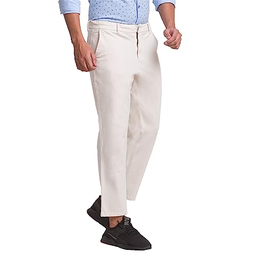 Image of Parx Men's Regular Fit Cotton Casual Pant (XMTZ03357K8 Black)