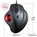 SANWA Wired Ergonomic Trackball Mouse, Optical Vertical Rollerball Mice, Silent Buttons, 34mm Trackball, 600/800/1200/1600 Adjustable DPI, Compatible with MacBook, Laptop, Computer, Windows, macOS