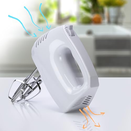 Status Nashville 5 Speed Hand Mixer, Electric Hand Held Mixer, White, 150W, 1.3 Metre Cable, NASHVILLE1PKB4 - Image 6