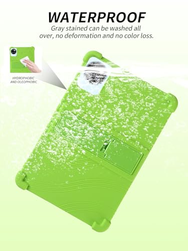 Étui silicone DOOGEE T10W 10 pouces avec support réglable vert - 6
