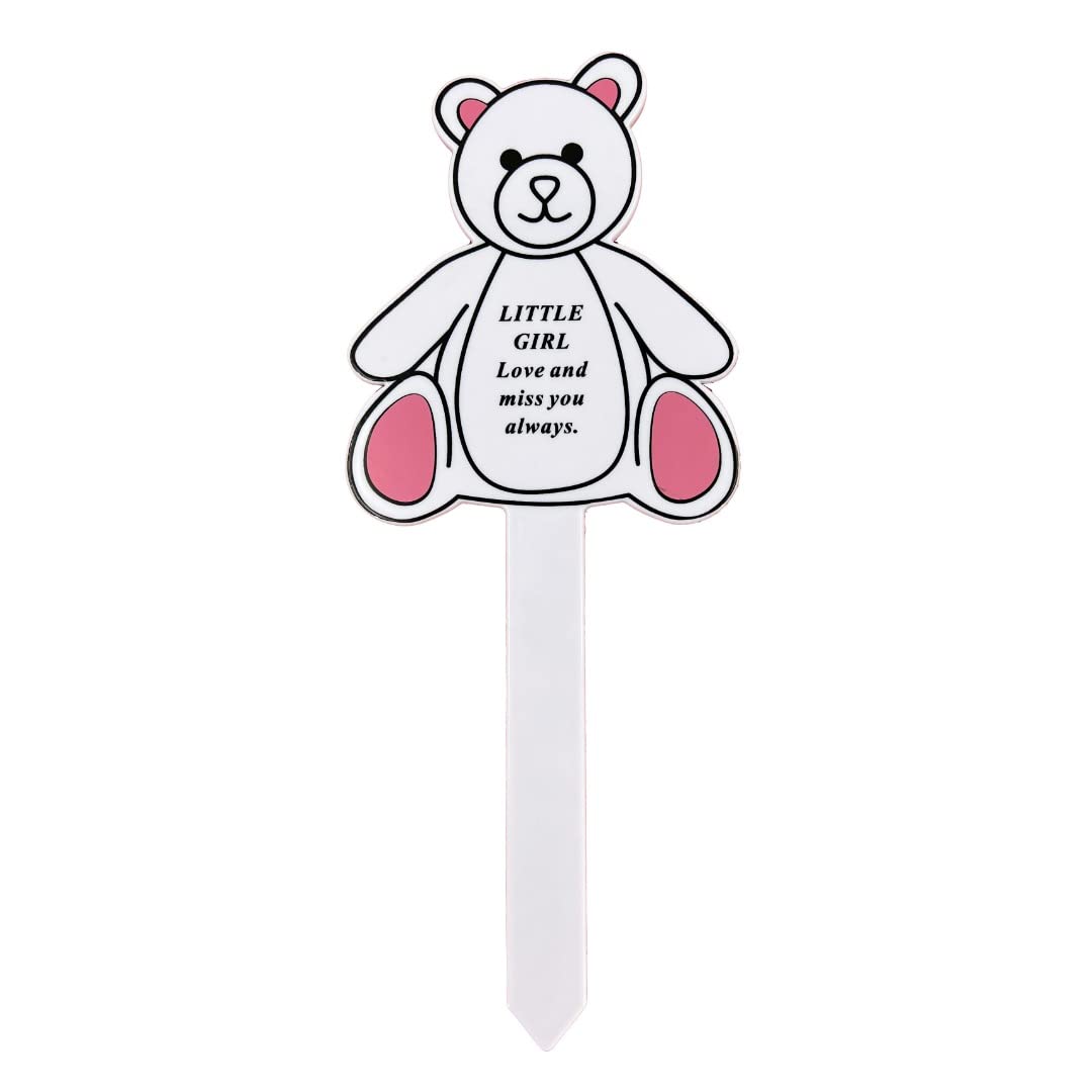 Angraves Little Girl Memorial Baby Child Remembrance Verse Grave Ground Stake Plaque