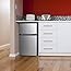 Arctic King 3.2 Cu Ft Two Door Mini Fridge with Freezer, Stainless Steel
