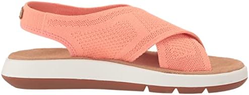 Clarks Women's Jemsa Dash Slide Sandal, Light Coral Knit, 5.5 | Image 5