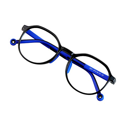 Image of VisionGlobal Blue Light Blocking Glasses for kids, Anti Eyestrain and Blurry, Computer Glasses, Anti Glare