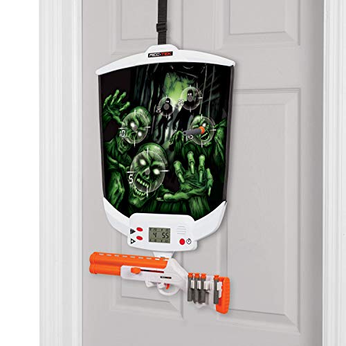 Rec-Tek Over The Door Zombie Hunting Game with LCD Scoring for Kids - Features Easy Assembly and Easily Adjustable Height - Complete with All Accessories