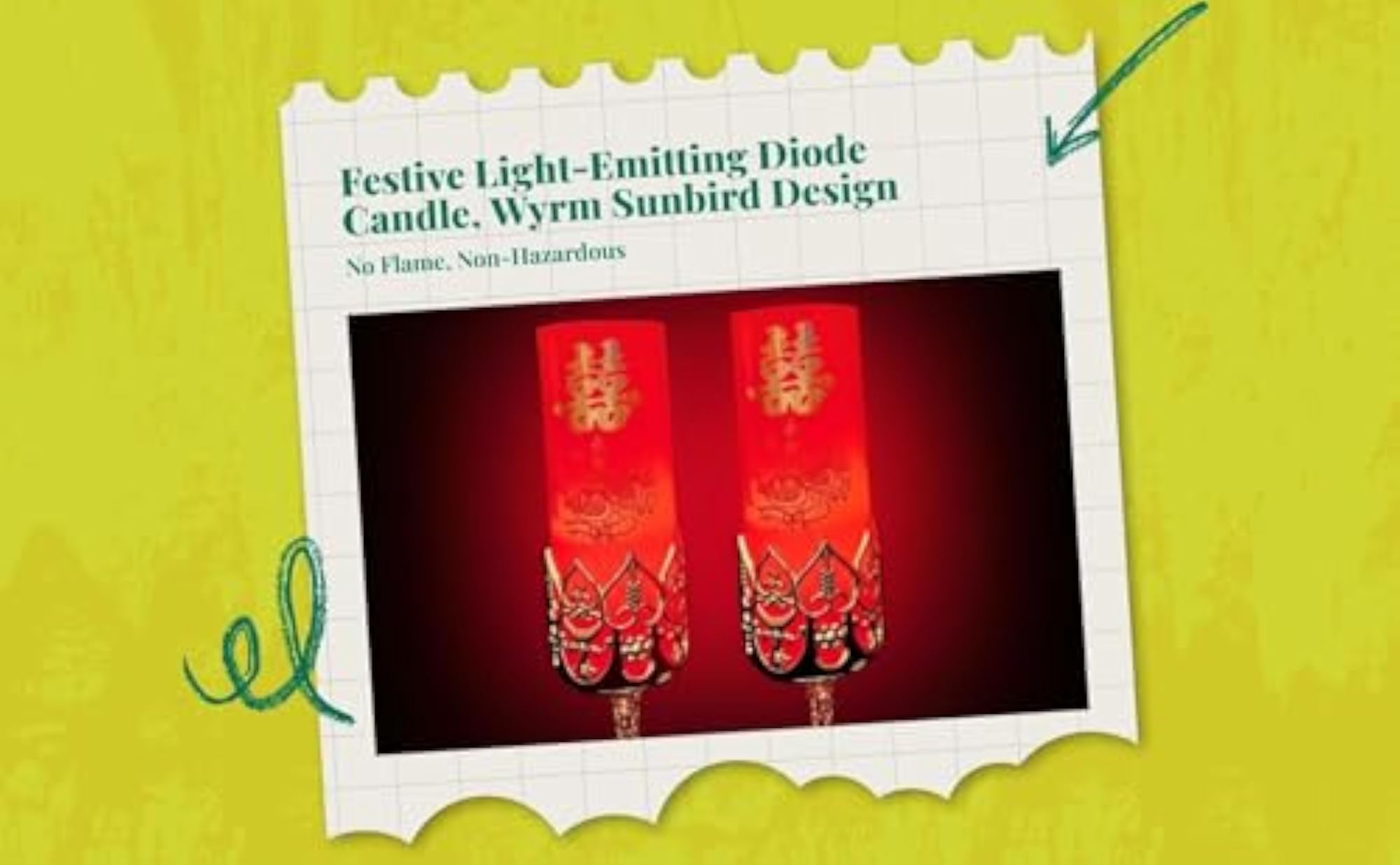 Light-Emitting Wedding Candles, Flameless Decor