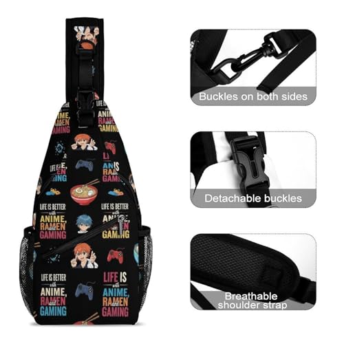 Mochila Casual de Pecho para Hombre SWEET TANG miniatura 3