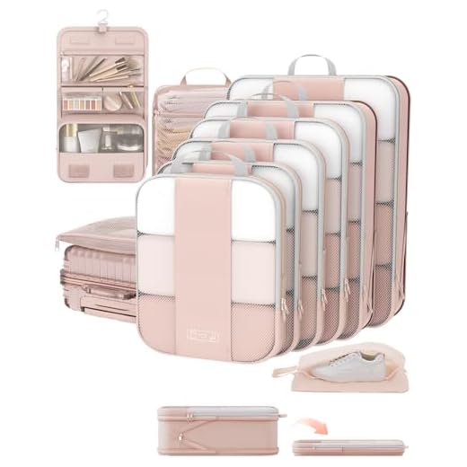 10 Set Compression Packing Cubes for Organized Travel