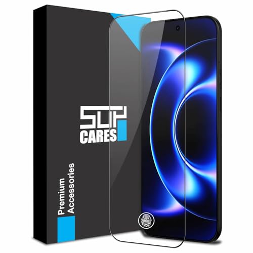 SupCares Tempered Glass for Xiaomi 17 Ultra | Xiaomi 17 Pro Max (6.9 Inch) With Installation Kit | 9H Edge to Edge Screen Protector | Black